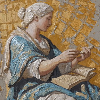 Mythostitch style, Midjourney V6.1: classical 18th-century oil painting