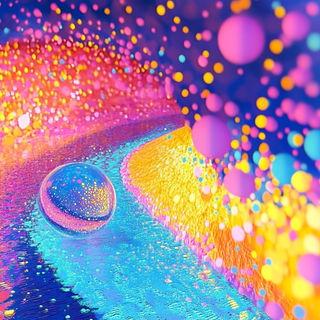 Eyeball Flourish style, Midjourney V6.1: abstract 3D render