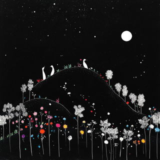 Canyon Orbit style, Midjourney V6.1: traditional folk art