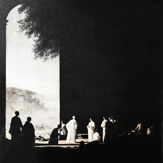 Canyon Orbit style, Midjourney V6.1: classical 18th-century oil painting