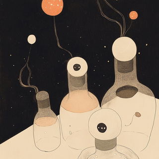 Lime Lithoterrace style, Midjourney V6.1: editorial illustration for popular scientific magazine cover