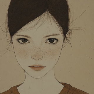 Lime Lithoterrace style, Midjourney V6.1: photographic portrait of female protagonist