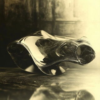 Curtaincoil style, Midjourney V6.1: abstract 3D render
