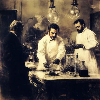 Curtaincoil style, Midjourney V6.1: editorial illustration for popular scientific magazine cover