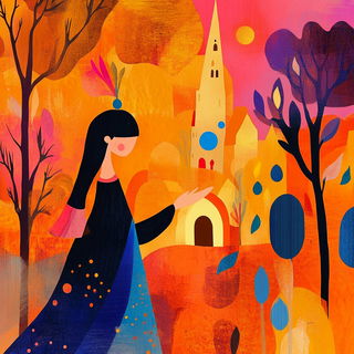 Tenonsea style, Midjourney V6.1: retro fairy-tale illustration