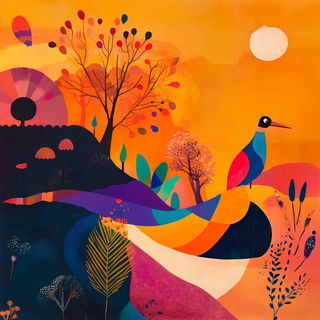 Tenonsea style, Midjourney V6.1: traditional folk art