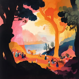 Tenonsea style, Midjourney V6.1: classical 18th-century oil painting