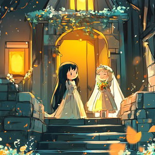 Blindlight Register style, Midjourney V6.1: retro fairy-tale illustration