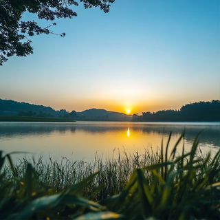 Blindlight Register style, Midjourney V6.1: realistic landscape photograph of quiet dawn