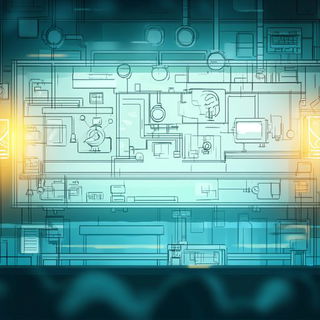 Blindlight Register style, Midjourney V6.1: technical infrastructure blueprint schematics