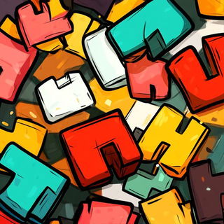 Blindlight Register style, Midjourney V6.1: typographic composition with large letters