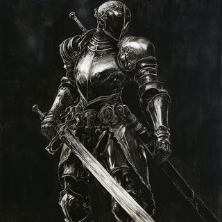 Afterfrost style, Midjourney V6.1: concept art character design of retropunk steam knight