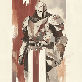 Undertow Menagerie style, Midjourney V6.1: concept art character design of retropunk steam knight