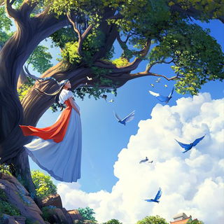 Mythicross style, Midjourney V6.1: retro fairy-tale illustration