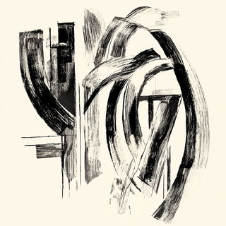 Symmetric Mooncourt style, Midjourney V6.1: typographic composition with large letters