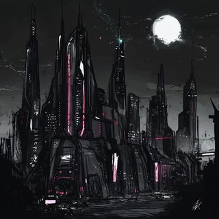 Cloudbranch Railway style, Midjourney V6.1: megacity with futuristic bioarchitecture