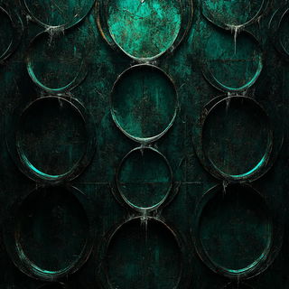 Turquoise Dip Skyline style, Midjourney V6.1: creative pattern composition