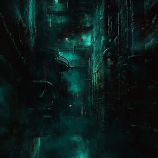 Turquoise Dip Skyline style, Midjourney V6.1: technical infrastructure blueprint schematics