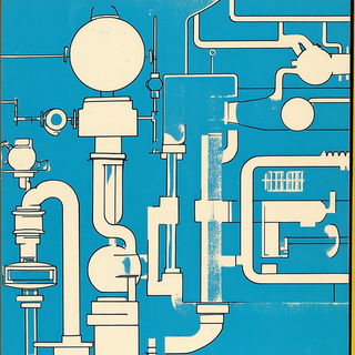 Paintstrata style, Midjourney V6.1: technical infrastructure blueprint schematics