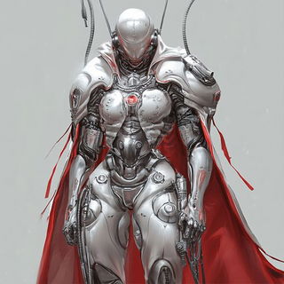 Cryomap style, Midjourney V6.1: concept art character design of retropunk steam knight