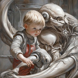 Cryomap style, Midjourney V6.1: classical 18th-century oil painting