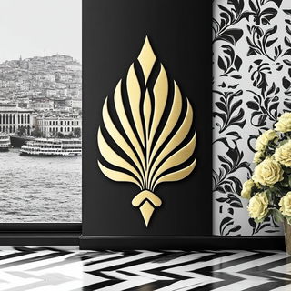 Ochre Gildscape style, Midjourney V6.1: bold minimalist logo design for Istanbul city municipal services