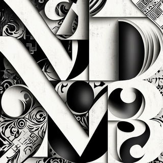 Ochre Gildscape style, Midjourney V6.1: typographic composition with large letters