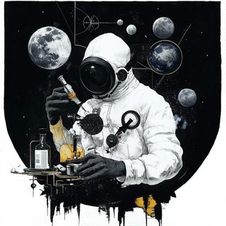 Cinderfold Codex style, Midjourney V6.1: editorial illustration for popular scientific magazine cover