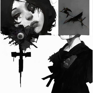 Cinderfold Codex style, Midjourney V6.1: black-and-white manga comic strip