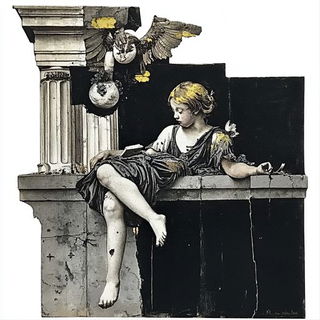 Cinderfold Codex style, Midjourney V6.1: classical 18th-century oil painting