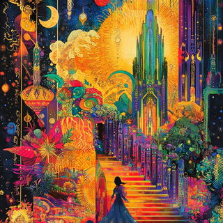 Marblefur style, Midjourney V6.1: retro fairy-tale illustration