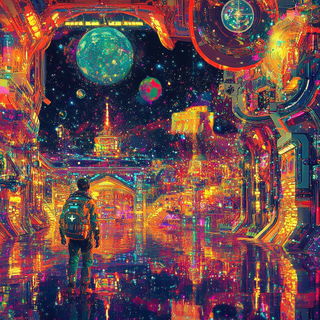 Marblefur style, Midjourney V6.1: cinematic shot from sci-fi movie