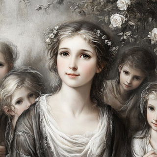 Glyphstatic style, Midjourney V6.1: classical 18th-century oil painting
