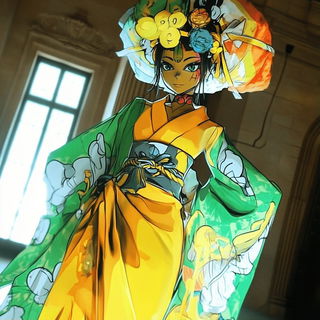 Clockwork Inferno style, Midjourney V6.1: haute-couture fashion outfit