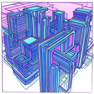 Glossogrotesque style, Midjourney V6.1: technical infrastructure blueprint schematics