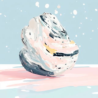Refractropical style, Midjourney V6.1: abstract 3D render