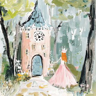 Refractropical style, Midjourney V6.1: retro fairy-tale illustration