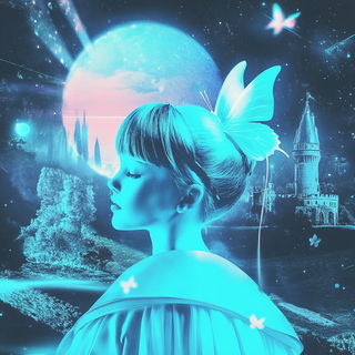 Silhouette Folklith style, Midjourney V6.1: retro fairy-tale illustration