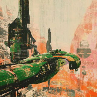 Neon Schist Howl style, Midjourney V6.1: cinematic shot from sci-fi movie