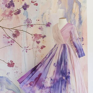 Lepidoptera Folklore style, Midjourney V6.1: haute-couture fashion outfit