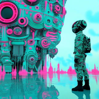Chiyou Verdure style, Midjourney V6.1: cinematic shot from sci-fi movie