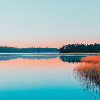 Grotto Dioramicism style, Midjourney V6.1: realistic landscape photograph of quiet dawn