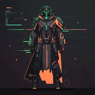Brushcut Broadside style, Midjourney V6.1: concept art character design of retropunk steam knight
