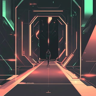 Brushcut Broadside style, Midjourney V6.1: cinematic shot from sci-fi movie
