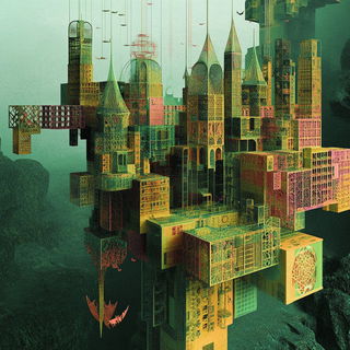 Colossopuppetry style, Midjourney V6.1: megacity with futuristic bioarchitecture