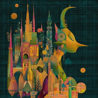 Colossopuppetry style, Midjourney V6.1: retro fairy-tale illustration