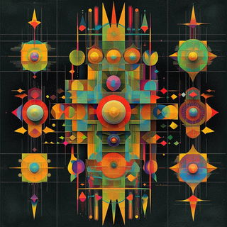 Colossopuppetry style, Midjourney V6.1: creative pattern composition