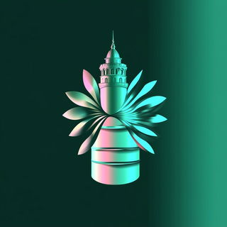 Hatchvoid style, Midjourney V6.1: bold minimalist logo design for Istanbul city municipal services