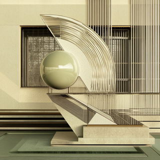 Chromacavalcade style, Midjourney V6.1: abstract 3D render