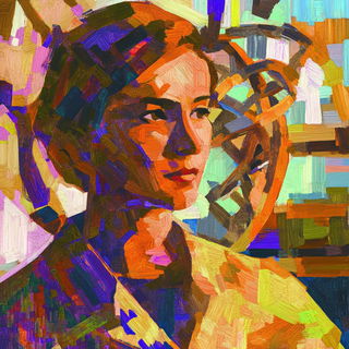 Screamburst Tableau style, Midjourney V6.1: editorial illustration for popular scientific magazine cover